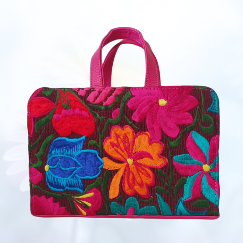 Bag Top grain leather with handmade embroidery Handbag Bag Top grain leather with handmade embroidery Handbag